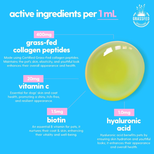 Liquid Collagen Drops for Dogs & Cats